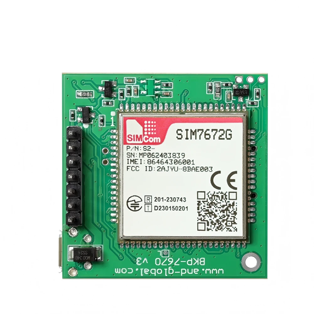 New Push Nano SIM Slot SIM7672G Development Core Board Kit 4G LTE Cat1 Module SIM7672G Breakout Kit Global Bands