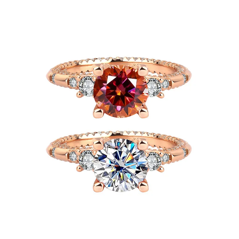 Butterflykiss 2CT Moissanite Diamond Rings For Women Original 925 Sterling Silver Multiple Styles Lady's Elegant Diamond Rings