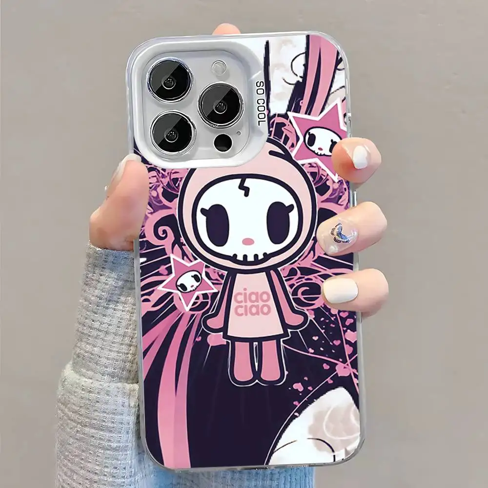 حافظة هاتف T-Tokidokis اليابانية لهواتف iPhone 16,15,14,13,12,11,Pro,XS,Max,Plus,Mini,SE غطاء مقاوم للصدمات من الحلوى البيضاء غير اللامعة #2