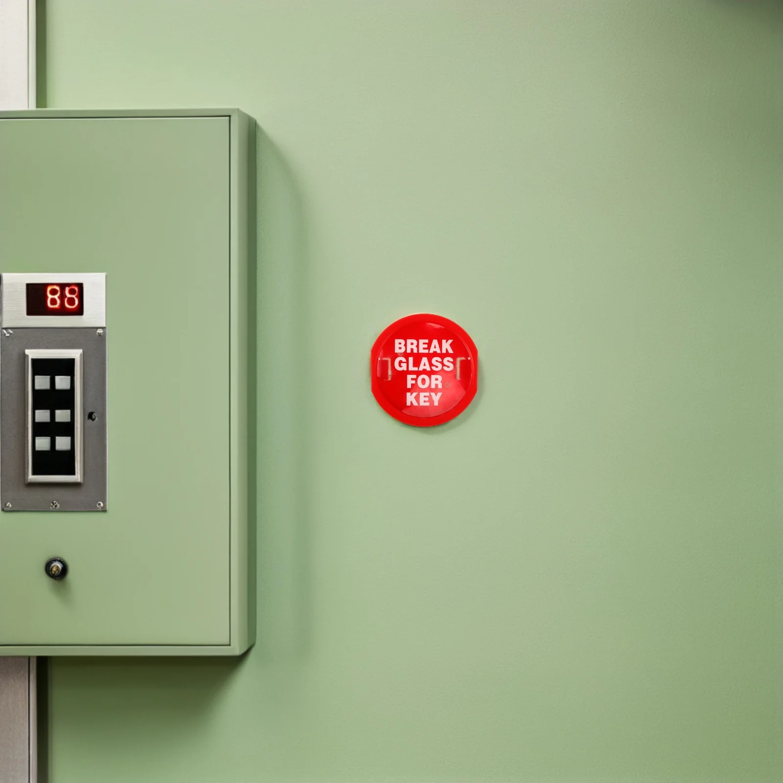 4Pcs Wall Mount Key Lock Box Emergency Fire Safety Red Storage for Keys and Tools