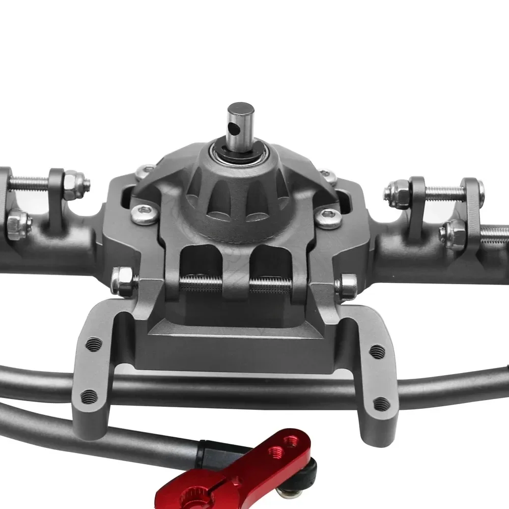 HooCrawler CNC Aluminum Integrated Front Rear Portal Axle Anodized for 1/10 RC Crawler Car Axial SCX10 II RGT 86100 Redcat GEN8