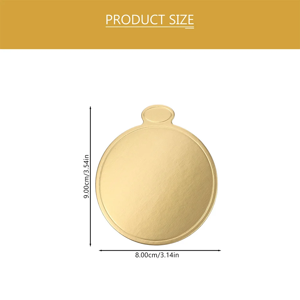 200 folhas descartáveis de placa de bolo de mousse bases redondas para decorações de festa de aniversário de casamento mini placas de bolo