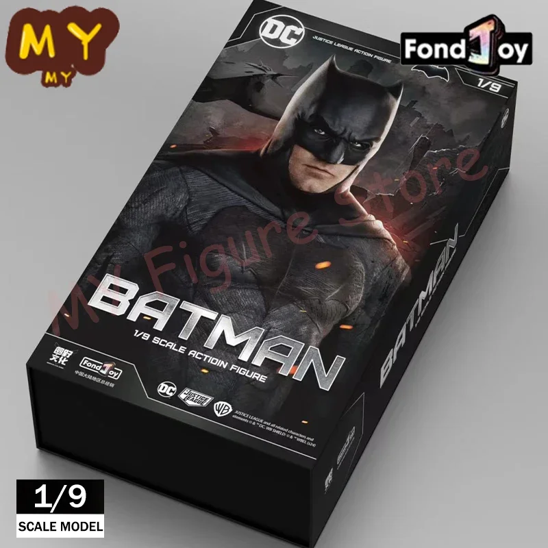 Novo original fondjoy 1/9 dc liga da justiça luz blindada batman figura de ação o cavaleiro das trevas figuras batman estatueta brinquedos presentes