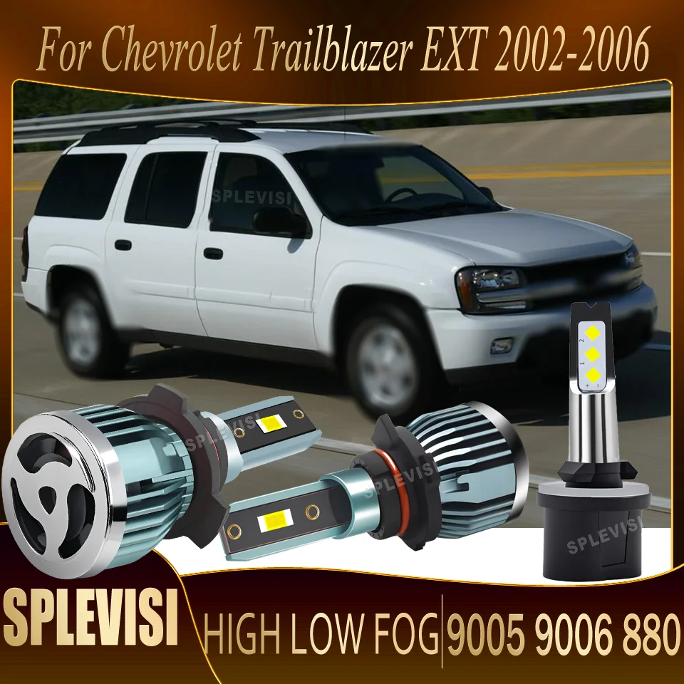 

durable Shockproof Night Vision LED High-Quality Car Headlight foglight For Chevrolet Trailblazer EXT 2002 2003 2004 2005 2006