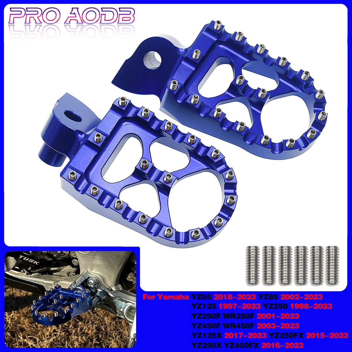 

Motorcycle CNC Footrest Footpeg Foot Pegs For Yamaha WRF 250 450CC YZ 65 85 125 250 125X 250X 250FX 450FX WR 250F 450F YZF Parts