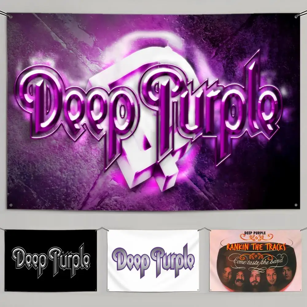 

Флаг Band D-Deep Purple Cool Flags, минималистичный тканевый флаг, устойчивый к выцветанию, уличный садовый баннер, подвесная вывеска для магазина, домашнего декора