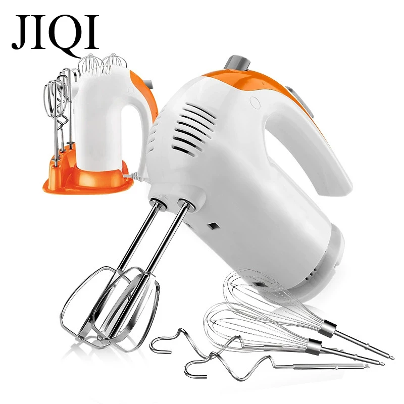 JIQI Automatic Multifunction Household Electric Dough Mixer Handheld Eggs Beater Blender Whisk Whipping Cream Cake Baking Tools