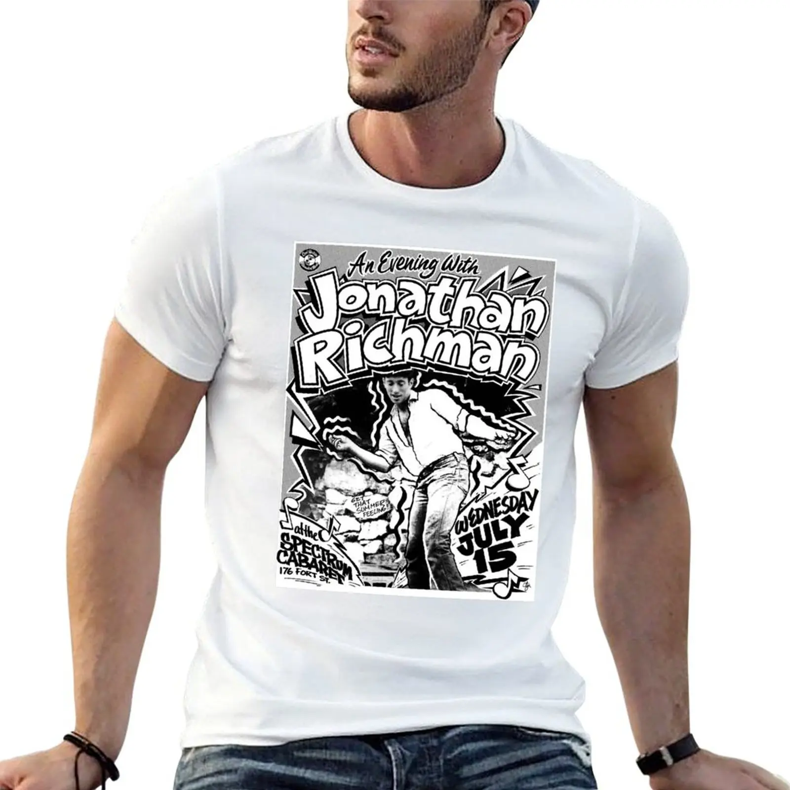 Jonathan Richman Live 1992 T-Shirt Casual Everyday Wear T-Shirt