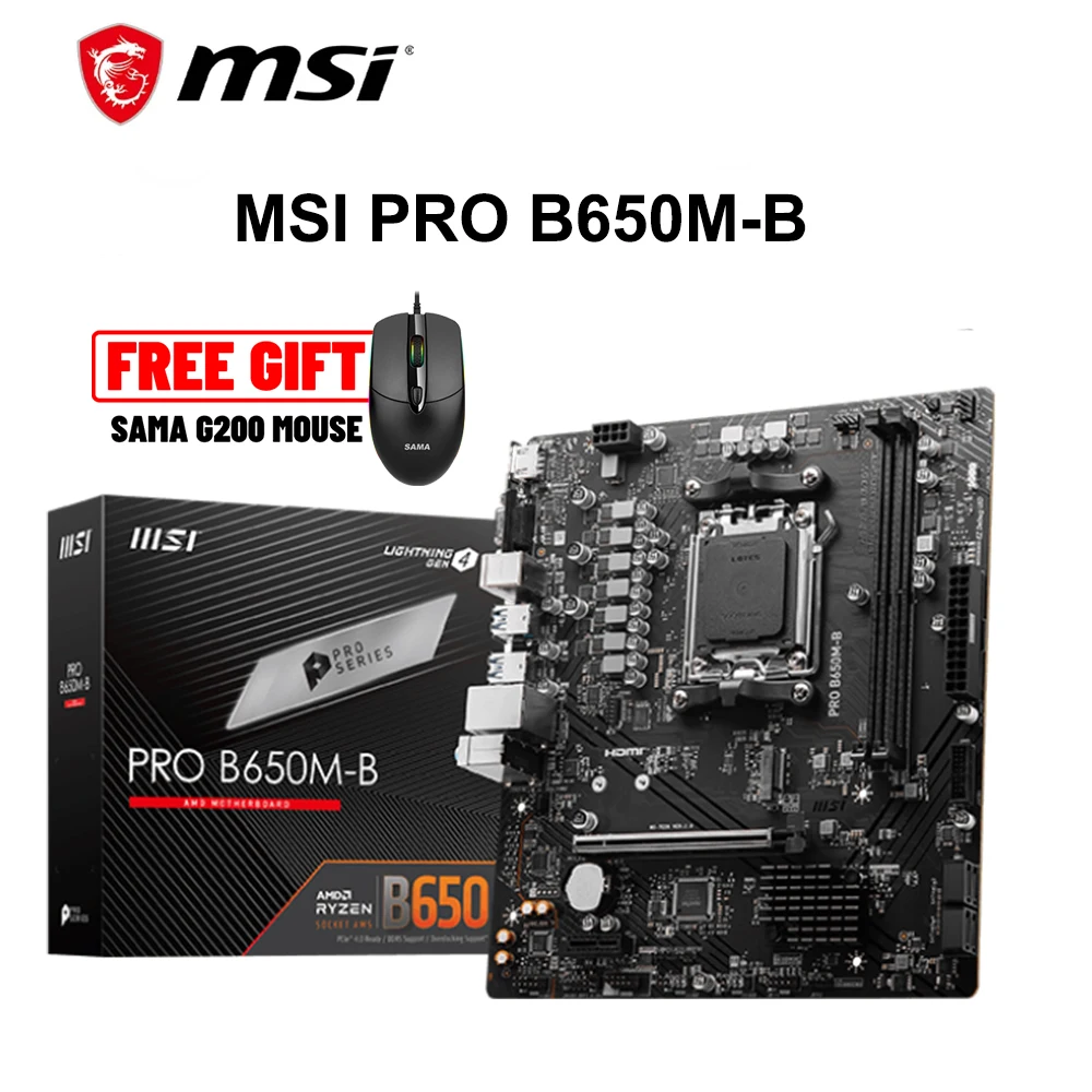 مراجعة ونصائح لوحات الأم MSI PRO B650M-B: الأداء العالي والتوافق المثالي مع معالجات AMD Ryzen 7000 و8000