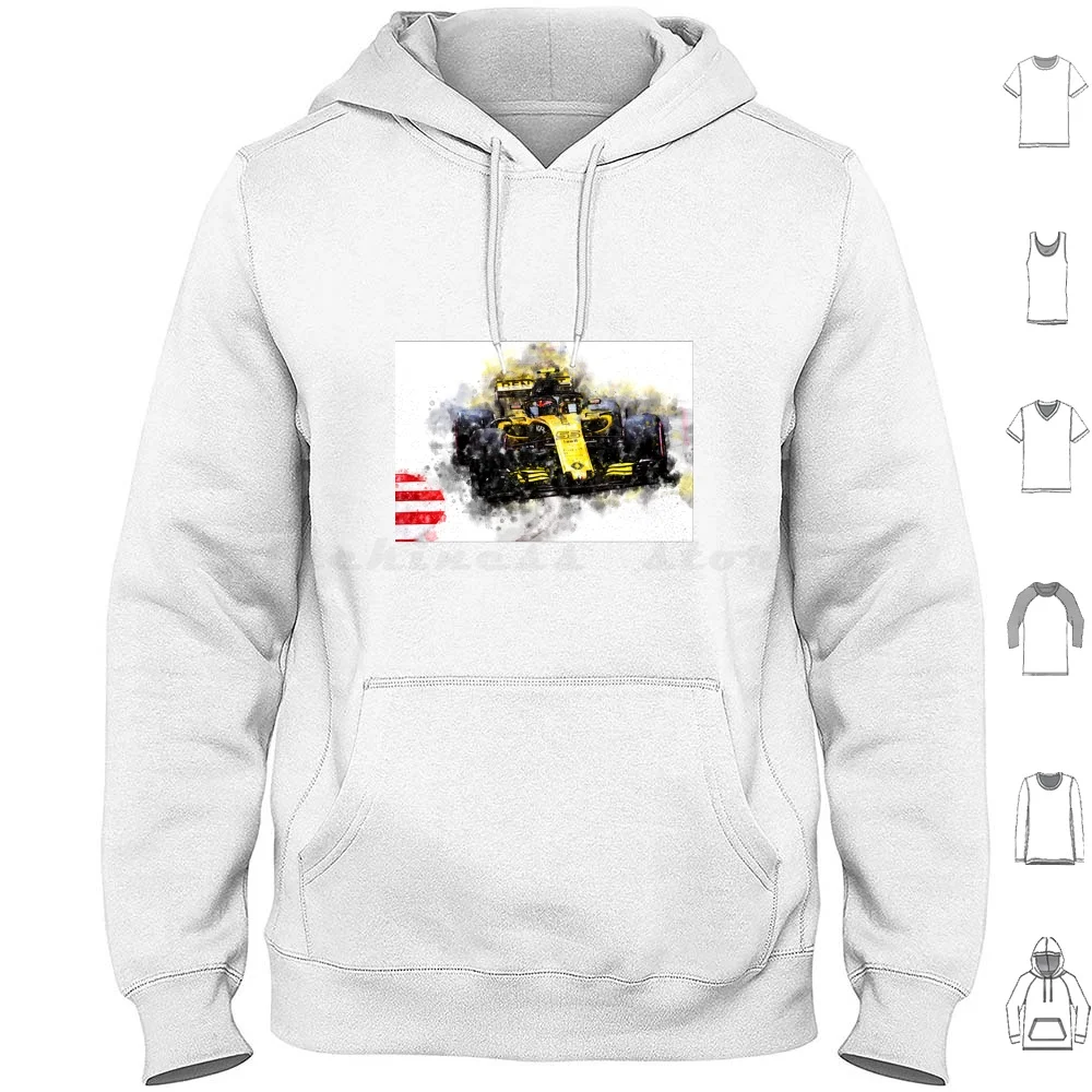Carlos Sainz Jr. 2018 Hoodie Cotton Long Sleeve Racing Speed Driver Racetrack Monza Daytona Winner Motor Racing Car Le