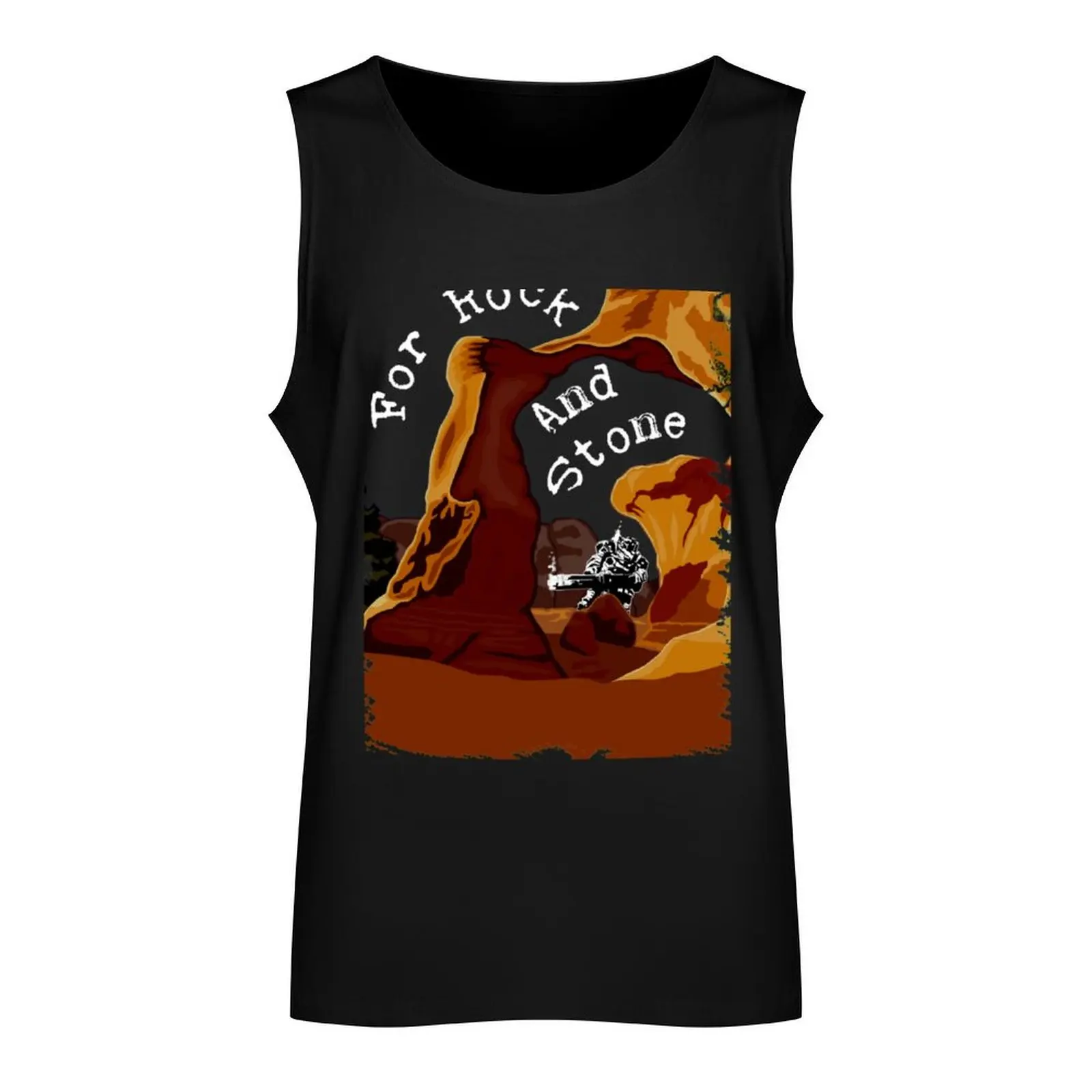 For Rock and Stone_quot_ Deep Rock Galactic Tank Top Men's gym articles clothing men