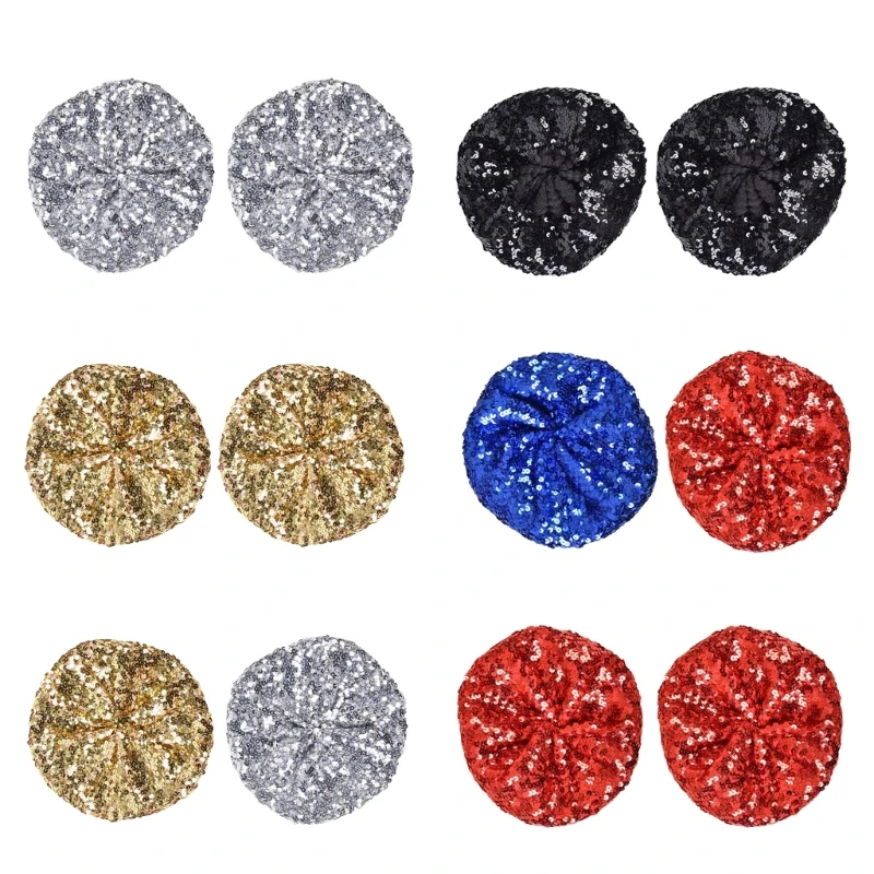 Pack Of 2 Eye Catching Hat For Women And Girls Shining Decorative Headwear For Stage And Fashion Photos Y166