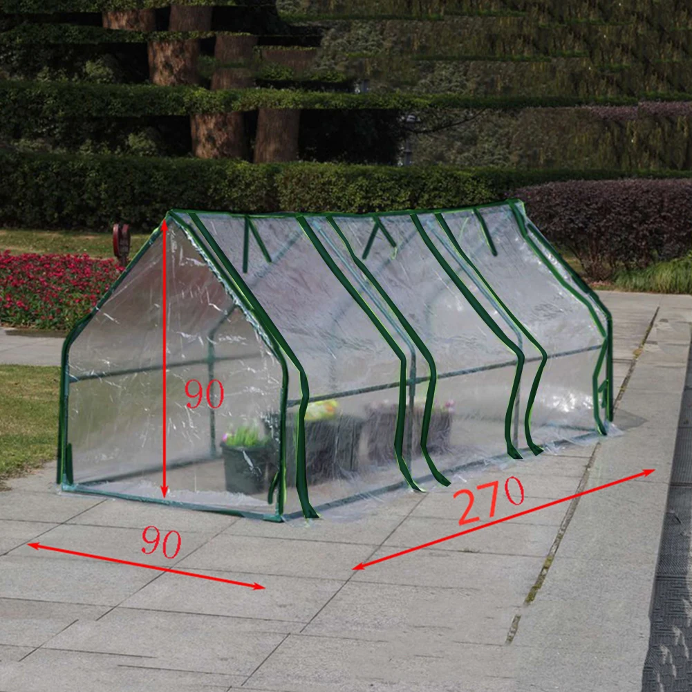 With Cover Provide Outdoor Cover Heat Preservation Flower Bed Galvanized Garden Bed Garden Greenhouse Package Content