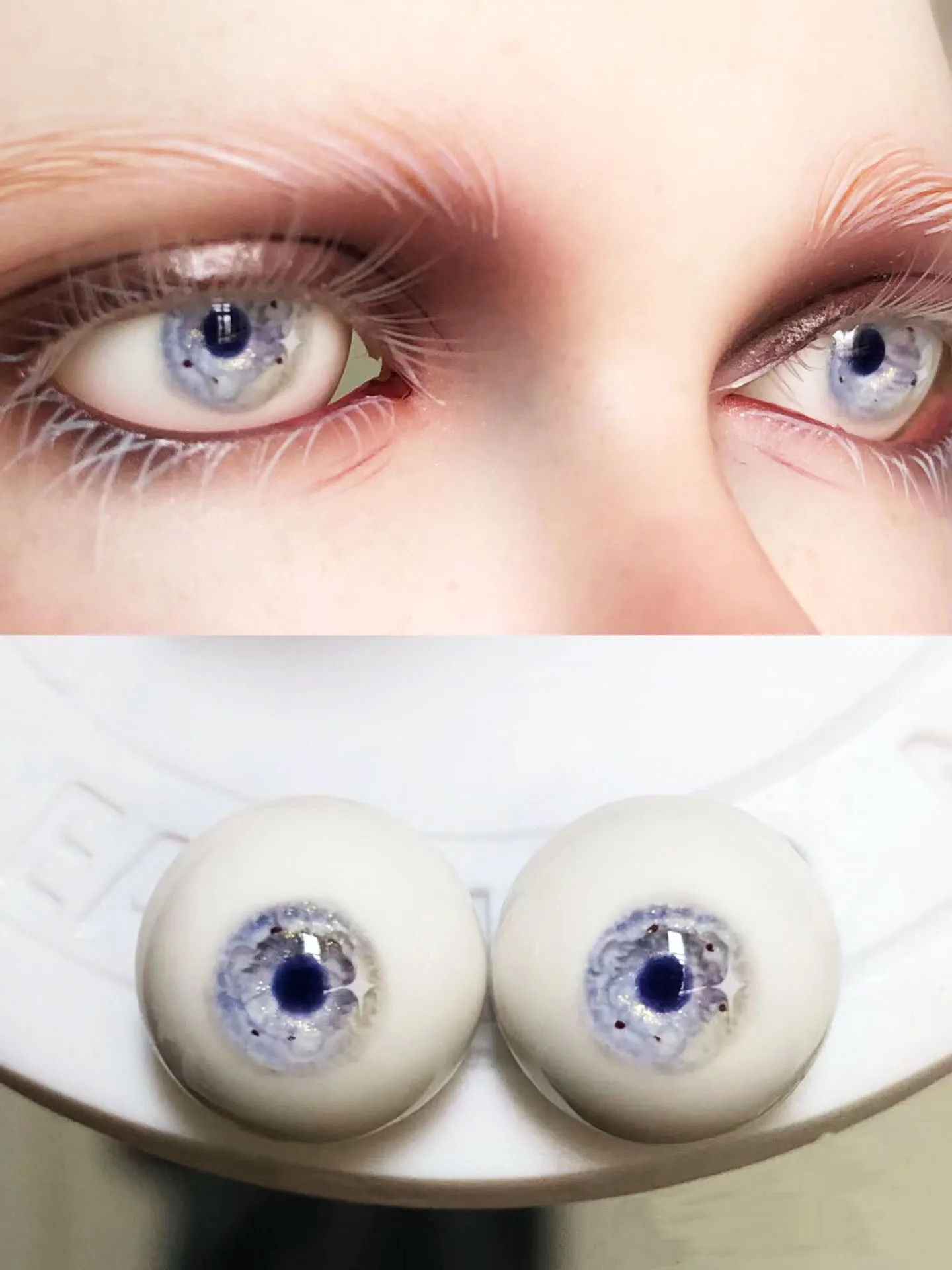 BJD homemade resin eye 12/5mm doll small pupils eyes 1 pair