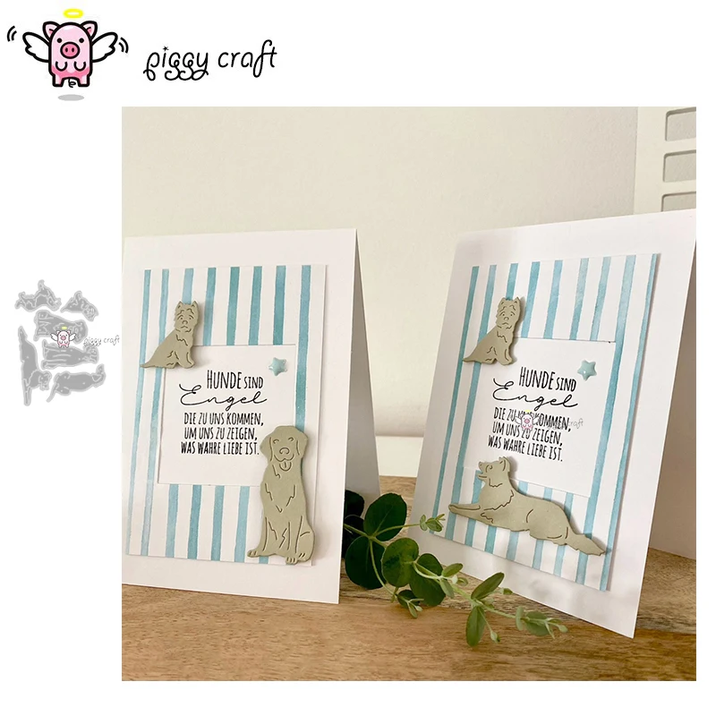 Piggy Craft Metall-Stanzformen, geschnittene Matrizenform, neue Hundeserie, Sammelalbum, Papierhandwerk, Messerform, Klingenstanzer, Schablonen