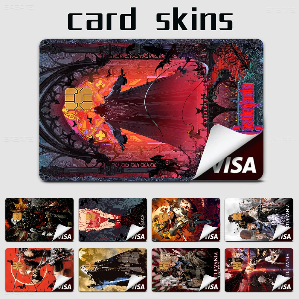 Horror Movie C-Castlevania 100% Hot Sale Amine Credit Debit Bank Card Bus Card Film Skin Sticker