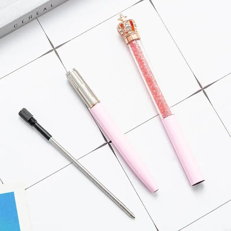 M5TB Crown Ballpoint Pens Twist Marvely كتابة المعادن الحبر الأسود PEN