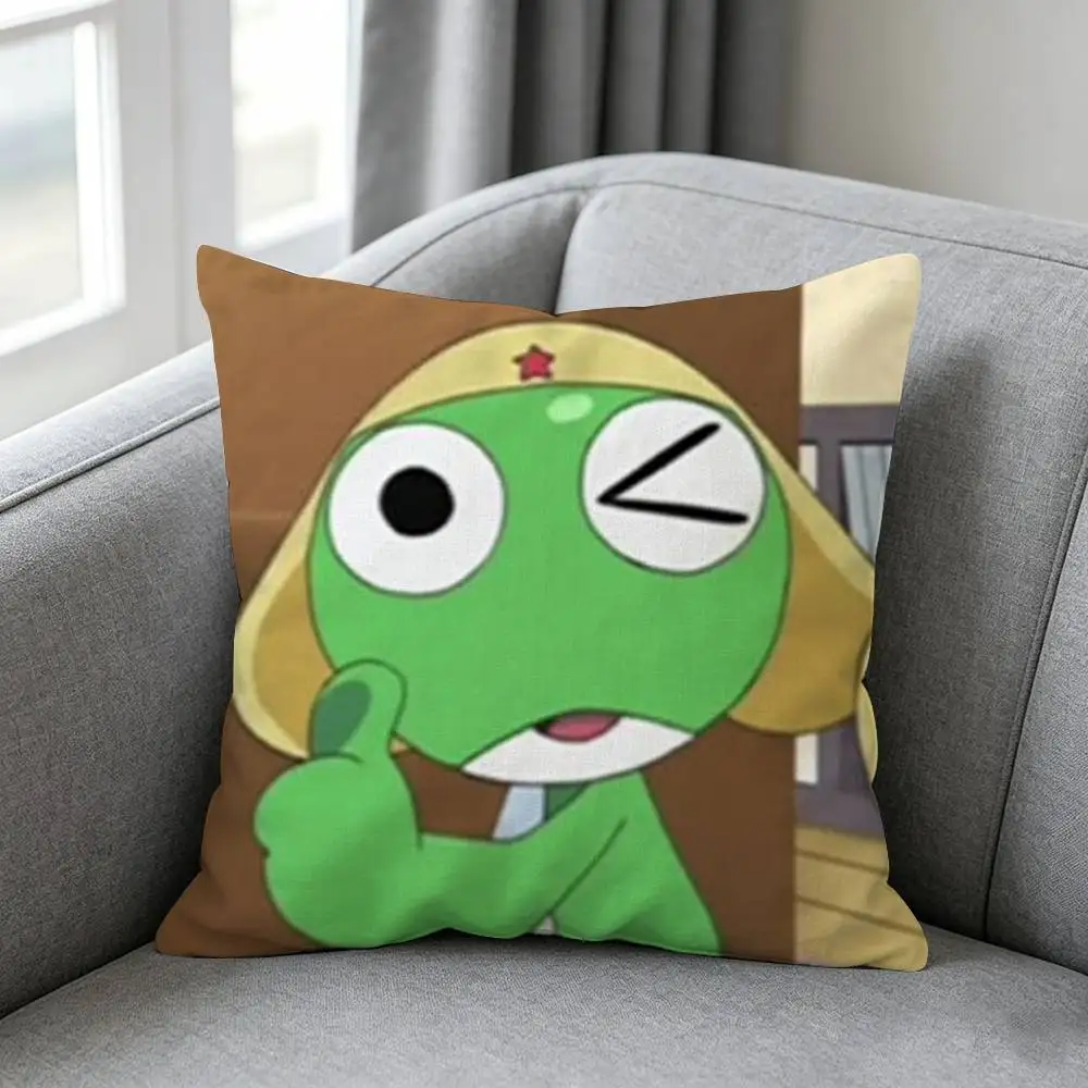 Keroro Gunsous-s Frog-g Pillow cover gift High definition digital printing,Surprise  vivid pattern Household.