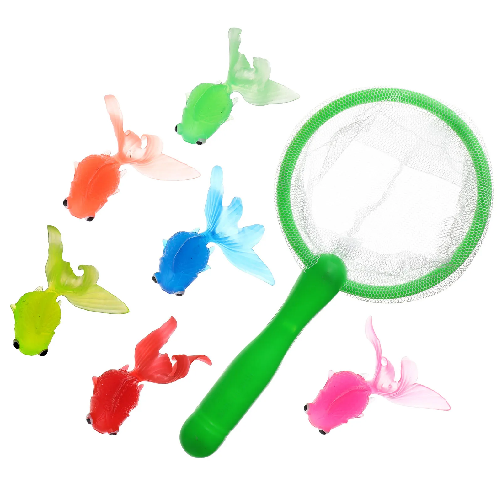 مجموعة واحدة من لعبة صيد الأسماك للأطفال الرضع، تصميم بألوان زاهية، خفيف الوزن وآمن للعب المائي