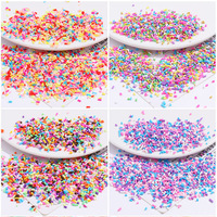 100g DIY Polymer Clay Fake Candy Sweets Sugar Sprinkle Decorations for Fake Cake Dessert Simulation Food Dollhouse Gifts
