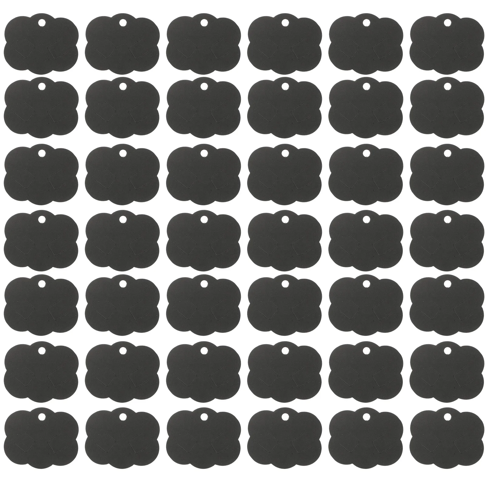 

100 Blank Paper Cards 6x5cm Bracelet Display Cards Black Hair Clips Jewelry Display Barrette ganizer Necklace Accessories