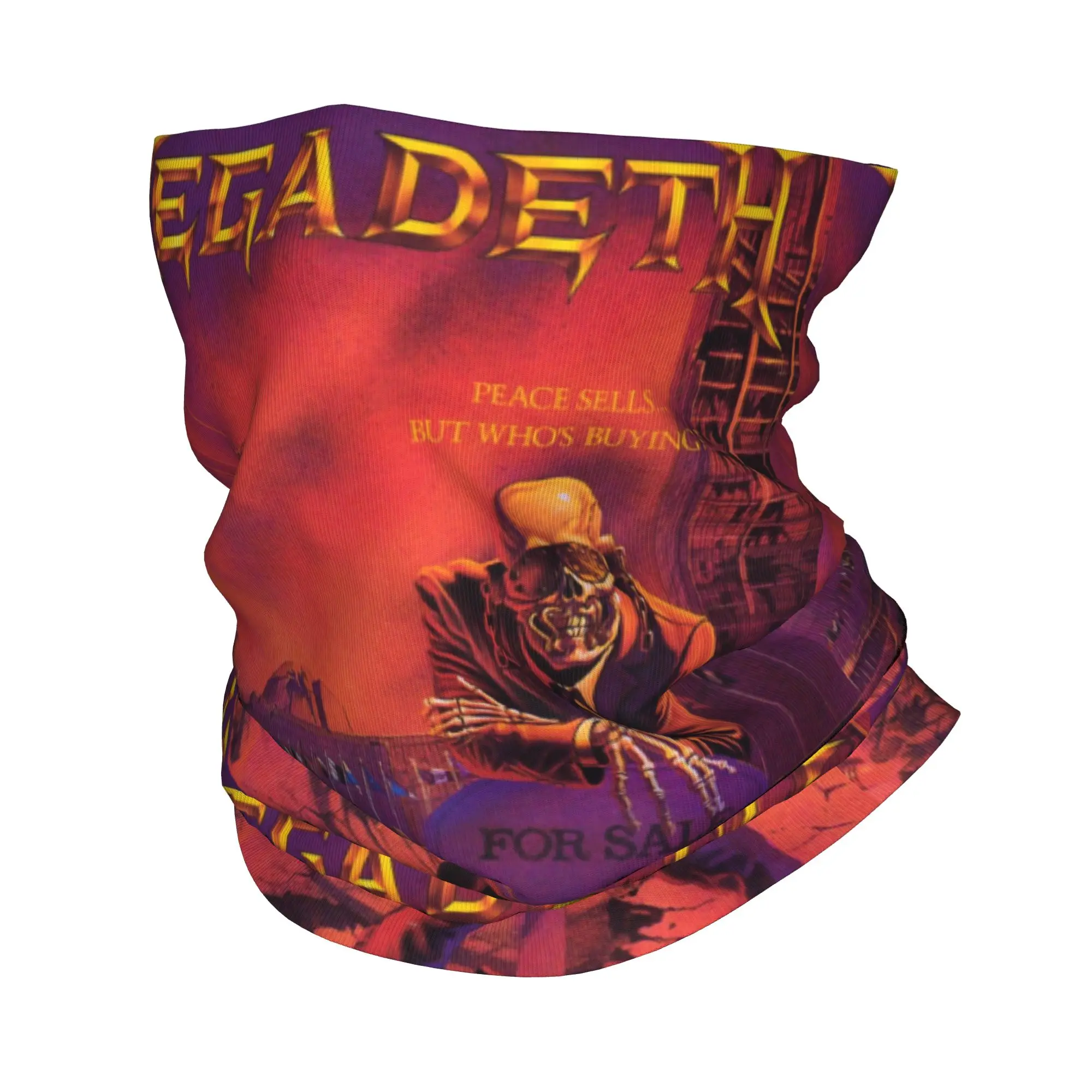 M-Megadeths Winter Headband Neck Warmer Men Women Hiking Camping Tube Scarf Speed Metal American Rapids Band Face Bandana Gaiter