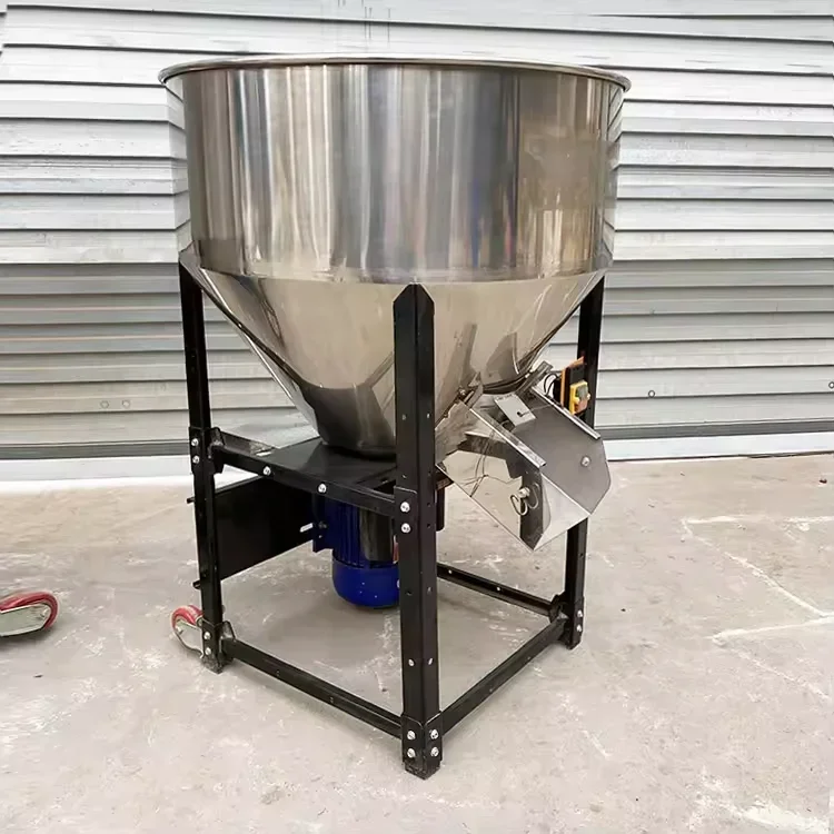 

Feed Fertilizer Particle Mixer 50KG Electric Mixer Small Vertical Mixer