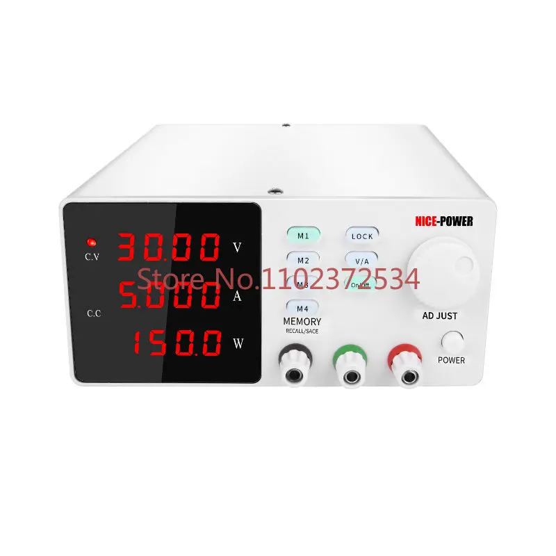 NICE-POWER SPPS-S305 30V 5A Digital LED 4 Memory Lab Bench Programmable Switching Variable Adjustable DC Power Supply