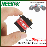 NEEBRC 7KG Half Aluminum Case 9kg Torque Metal Gear Digital Servo for 1/14 1/16 RC Car Robot Wltoys 14010 Hyper Go 14209 16208