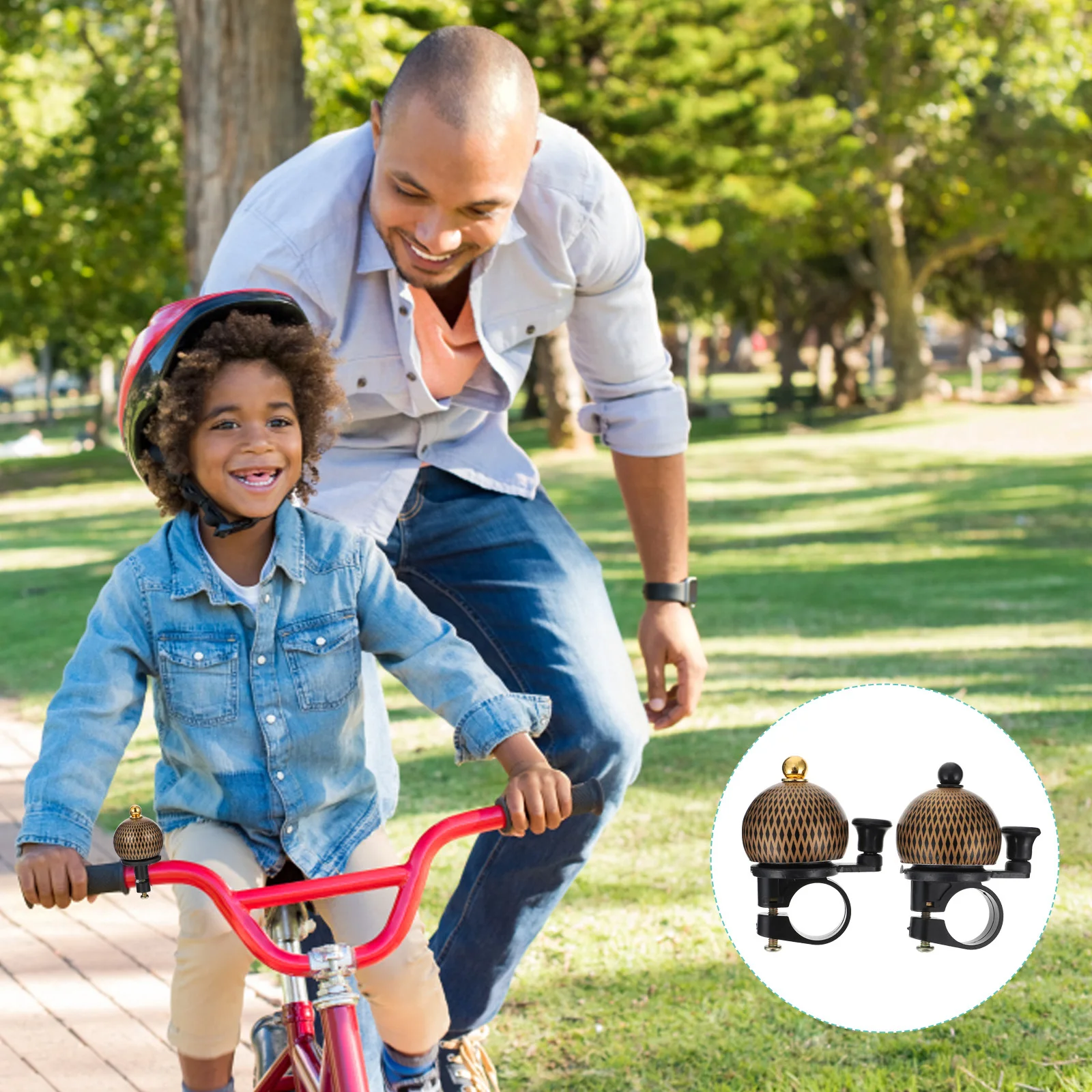 

2Pcs Bike Bells Aluminum Alloy Mountain Bike Bells Loud Handlebar Bell Cycling Safety Bell Mountain Cycling Accessory