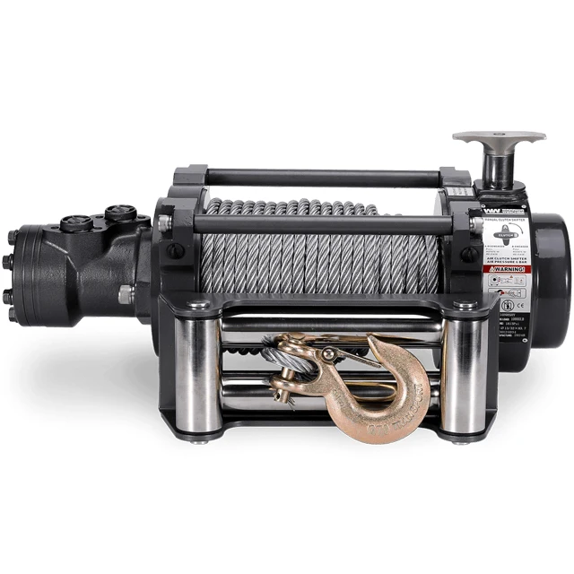 

15000LBS Aluminum Alloy Steel Wire Rope Hydraulic Winch 24m Rope 1 Year Warranty Boat Car Tractor Auto Cranes Rescue YUNXUAN