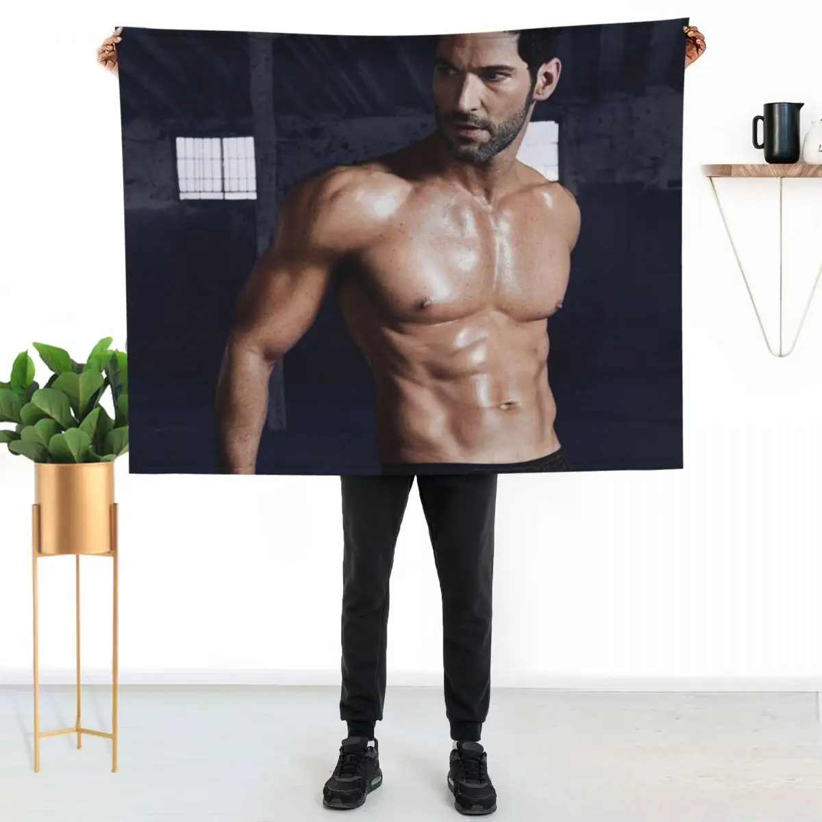 Tom Ellis Throw Blanket Decorative Beds Shaggy Beautifuls Moving For Baby Weighted Blankets