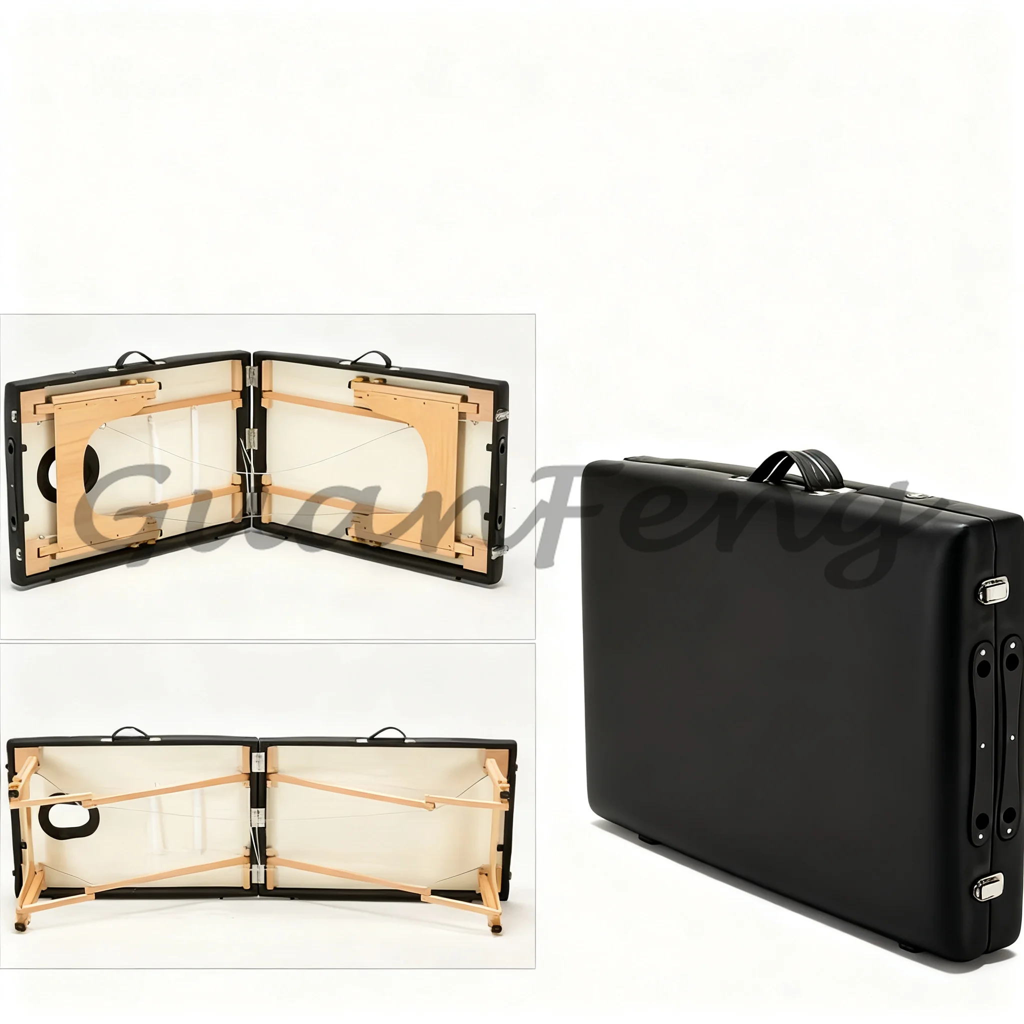 Lightweight Adjustable Foldable Massage Bed, Portable Tattoo Table for Beauty Salon & Body Massage