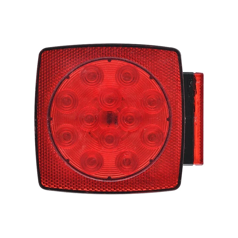 ISURE MARINE Car Taillights Square LED 12V Trailer Taillights Waterproof Suitable For Trucks Trailer Yachts
