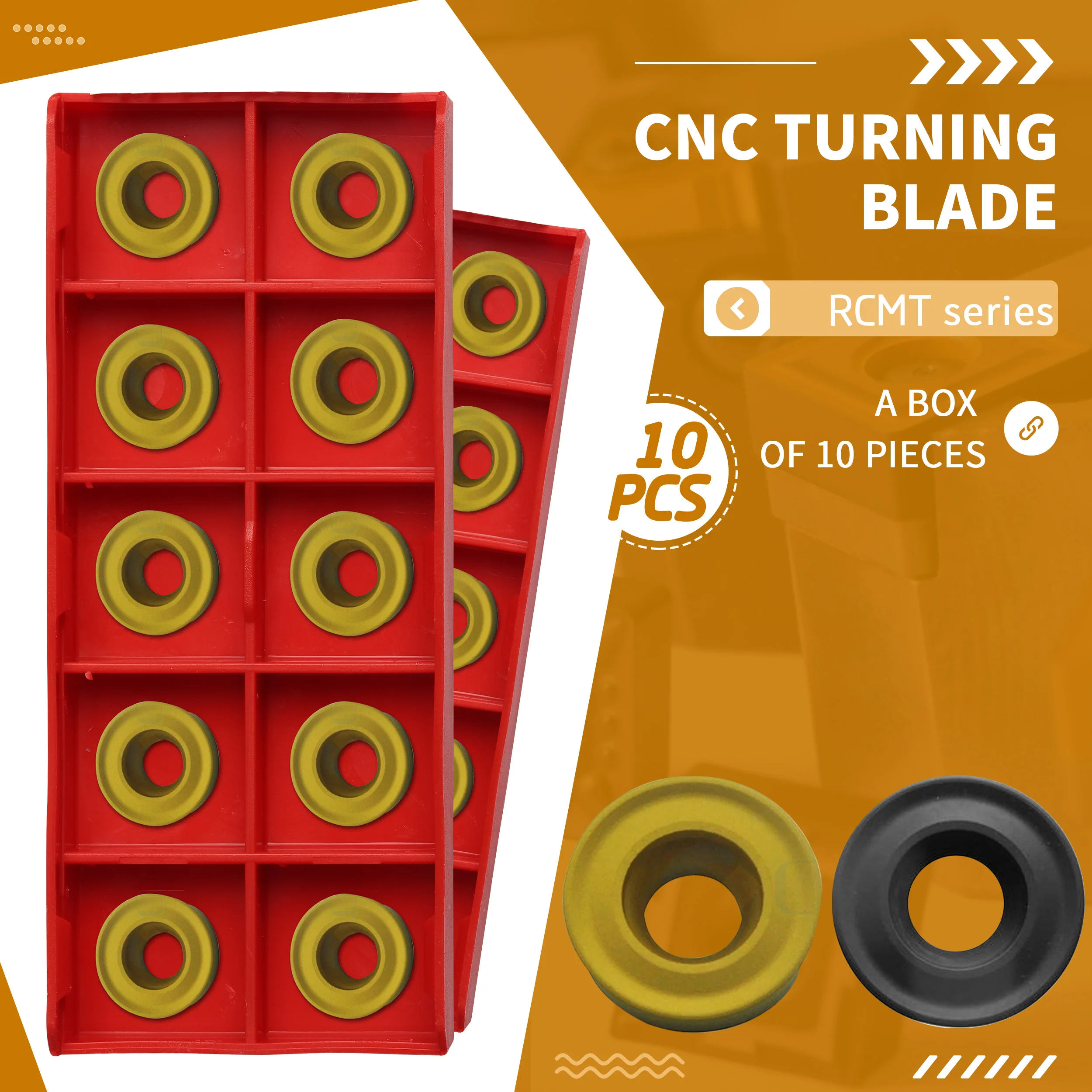 

RCMT0803MO RCMT10T3MO YBC251 RCMT1204MO YBC252 YBC251 Carbide Inserts Milling Blades CNC Mechanical Lathe Turning Tool For Steel