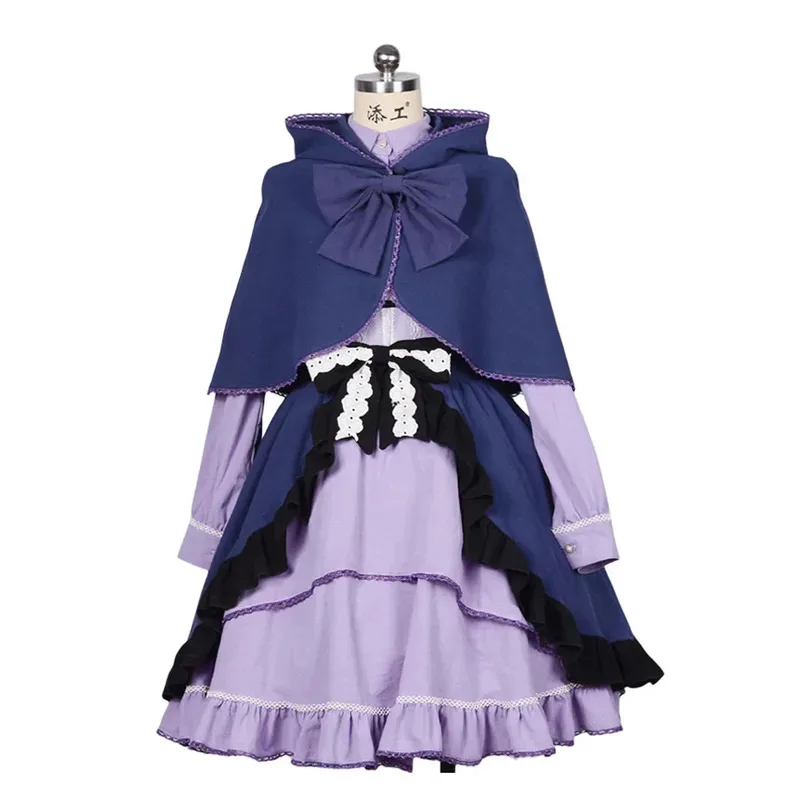 

In anime, even the second disease needs to fall in love with role-playing costumes. Lolita, purple dress, bow, cloak, Halloween