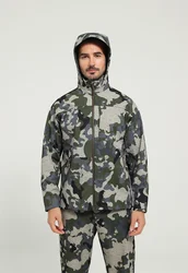 Ainfad Men's Jetstream Breathable windproof waterproof 3 in 1 fleece lightweight hunting jacket