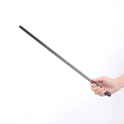 50CM Flat Fibre Long Straight Whip Riding Crop Flogger Black Matte Finish Handle Cover Paddle Slapper for Horse Training
