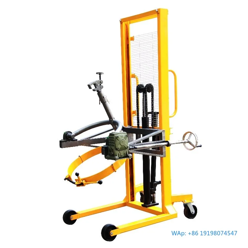 

450KG Multifunctional Drum Dumper 55 Gallon 200L Steel Plastic Drum Hydraulic Lifting Forklift