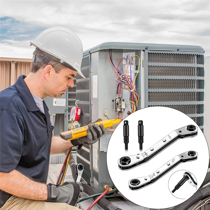 Адаптерный ключ HVAC, переходной шнур, совместимый с вилкой стандарта США 69522 от 3/16 до 3/8 дюйма, 5/16 дюйма X 1/4 дюйма