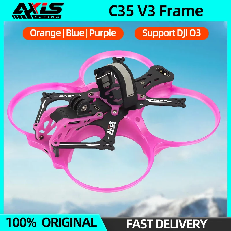 AxisFlying Cineon C35 V3 3.5inch FPV Frame KIT 160mm Wheelbase Support DJI O3/19mm Camera For RC FPV Cinematic Freestyle Drone