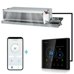 Controlador de temperatura del termostato del aire acondicionado Central FCU, WiFi, 2 tubos, 4 tubos, 3 velocidades, Unidad de bobina del ventilador, funciona con Tuya Smart Life