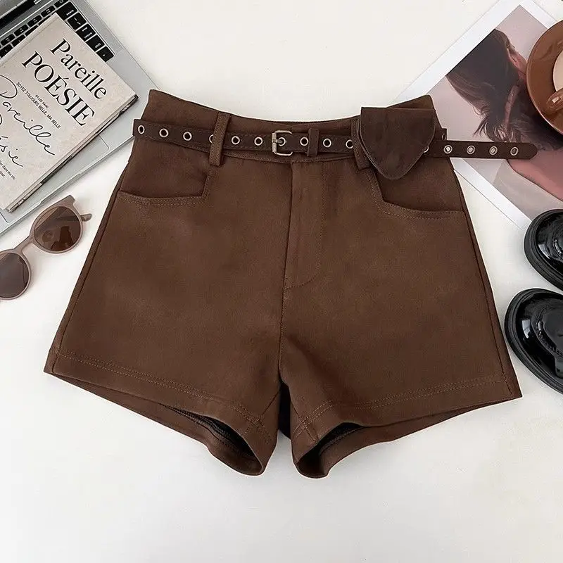 خمر عالية الخصر الصلبة الشباب كل مباراة ألف خط السراويل ربيع الخريف جديد البساطة الاتجاه السراويل موضة الملابس النسائية الكورية