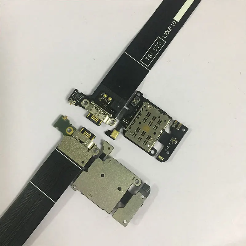 Placa de telefone carregador cabo flexível para meizu 16s/16s pro m1973 m793q carregamento jack doca placa com suporte cartão sim peças reparo