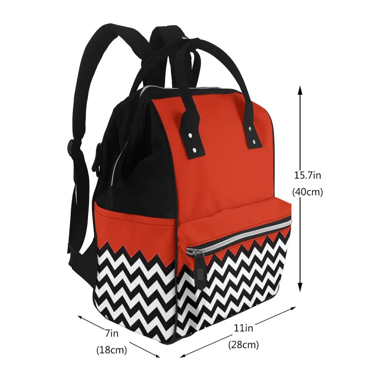 Black Lodge Twin Peaks Inspired Graphic Student Backpack School Bag Hiking Travel Daypack for Men Women Bookbag Shoulder Bags