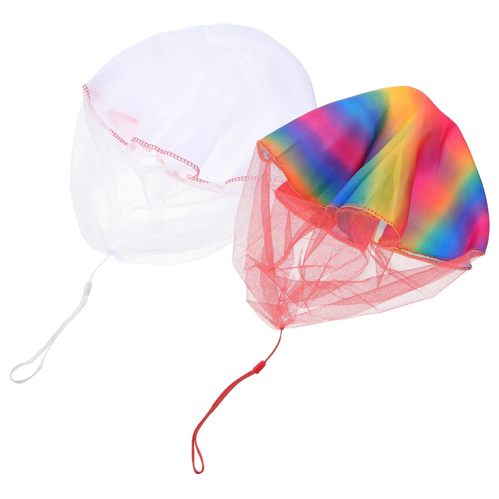 

2 шт. парашютов для креативных летающих игр, детские уличные игры, развивающие взаимодействие родителей и детей, из перерабатываемых материалов