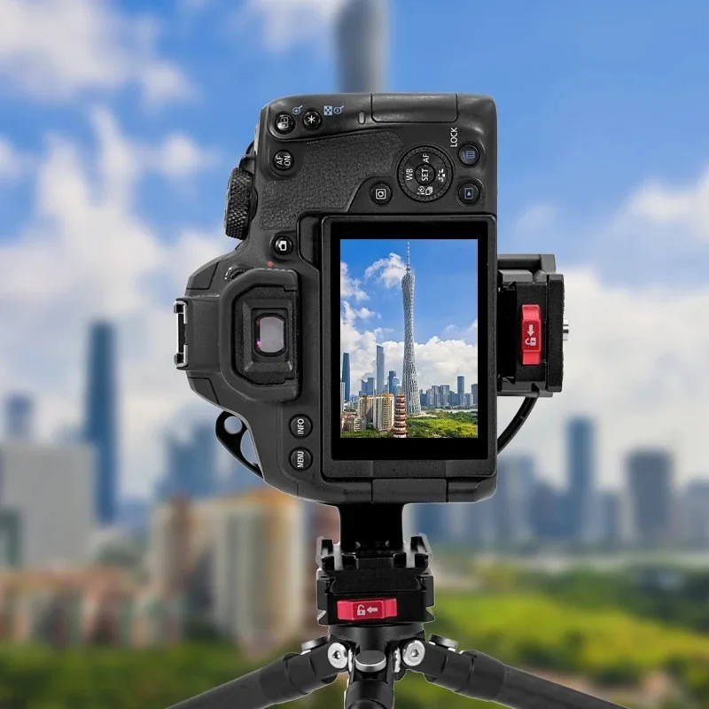 

New DSLR Camera Lens Support Bracket Semi-circular Ring Horizontal Vertical Quick Switch Mount for Canon Nikon Tripod Stabilizer