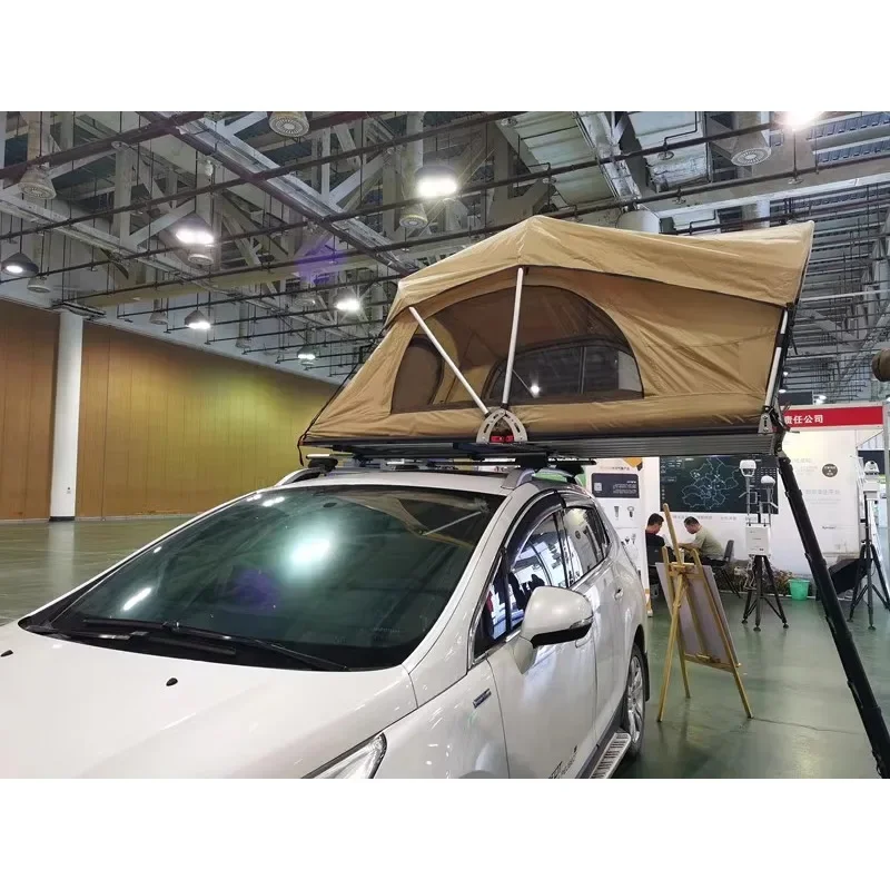 Lightweight Tetto Auto PVC Cover Soft Shell Roof Top Tent Aluminum Rooftop Tent Overland Tetto Auto Car Roof Top Tent