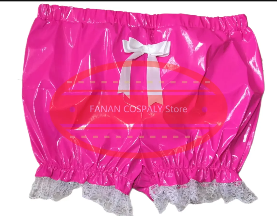 

Hot Sale French Girls Pink Pvc Lace Knickers Role-playing Sissy Dress Lining Custom Multi-color