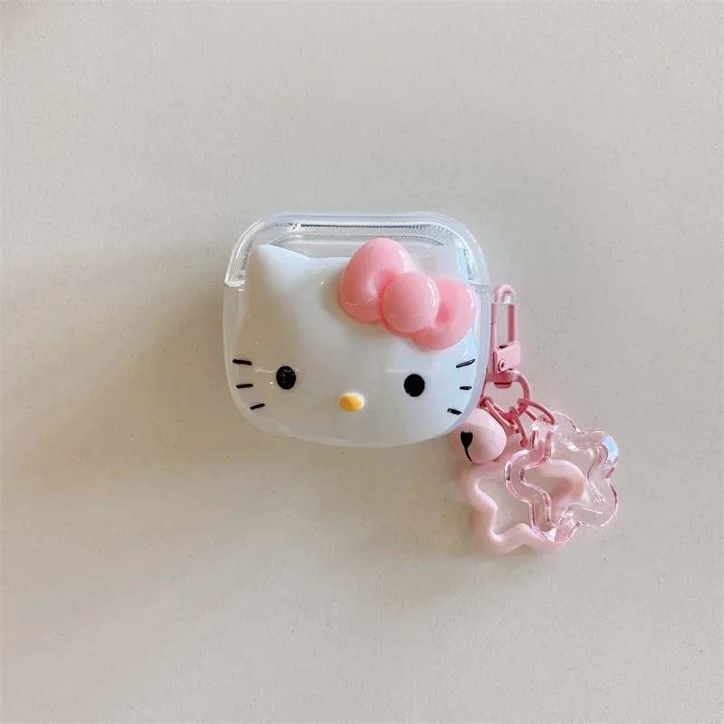 تنطبق Hello Kitty حافظة حماية airpods pro2 كرتونية من الجيل 2/3 لسماعات Apple Bluetooth حافظة شحن واقية